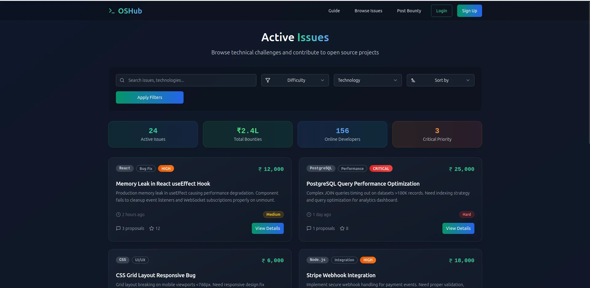 Bounty Hub — Open Source Bounty Platform (GSSoC 2025)